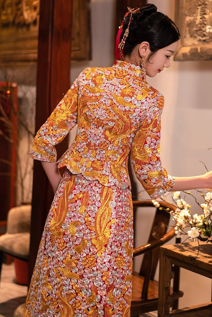 Chinese Wedding Qun Kwa Dress | Eternal Love - Oriental Me