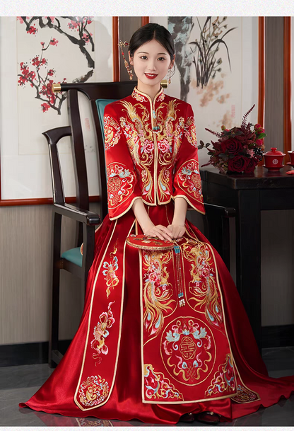 Robe de mariée chinoise Qun Kwa | Amour éternel