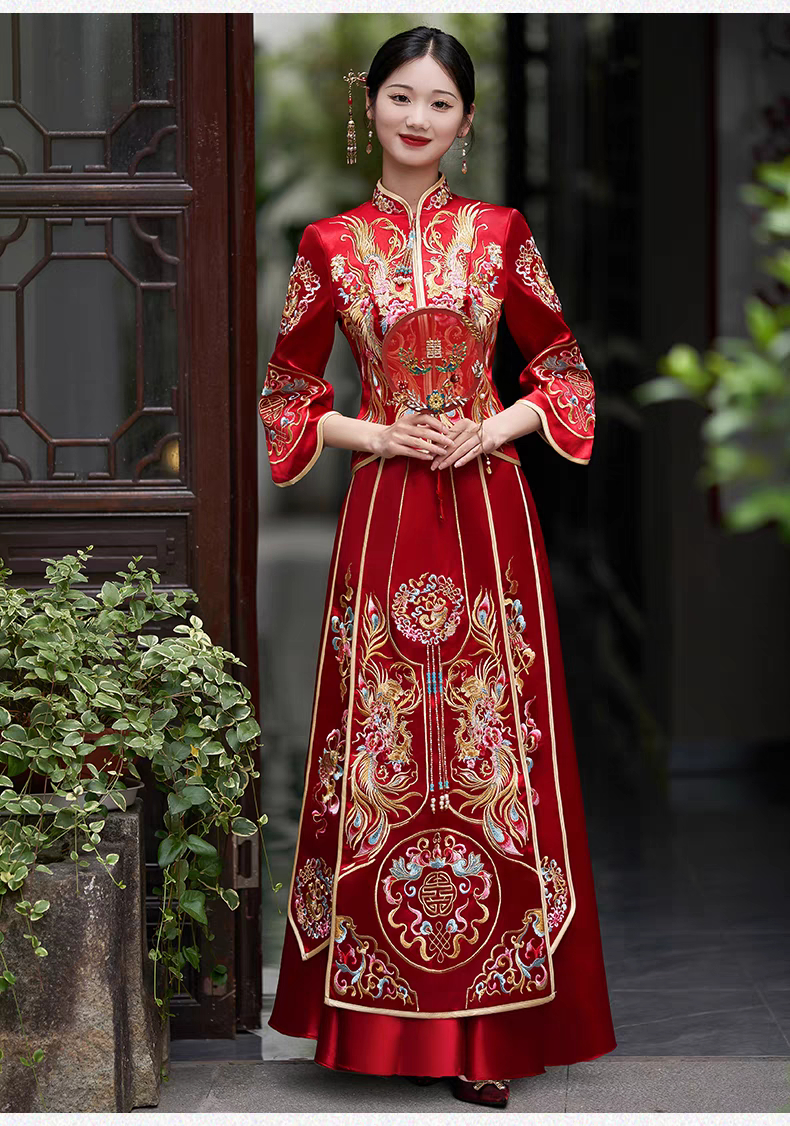 Robe de mariée chinoise Qun Kwa | Amour éternel