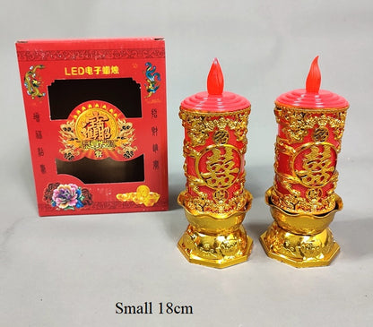 Dragon & Phoenix double happiness Electric LED Candles s