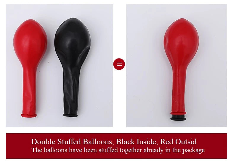 red gold double happiness chinese wedding balloons