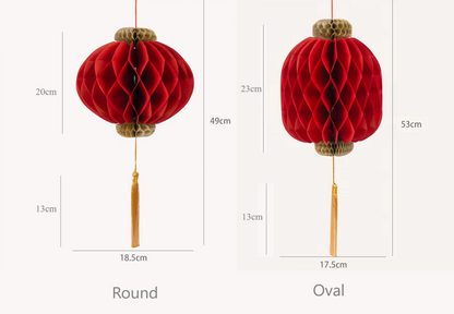  red honeycomb lanterns