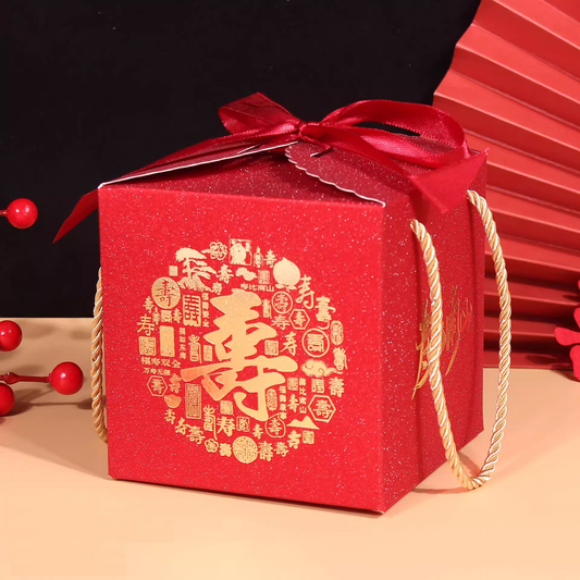 Chinese Birthday Longevity  "寿“  Favor boxes Gift Chocolate Boxes (20pcs)