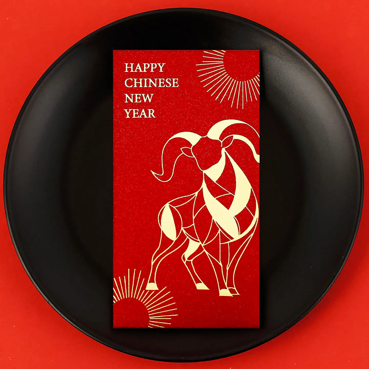 Personalizable Year of Goat 2027 Red Envelopes/Hongbao / Lai See Pack (6Pcs)