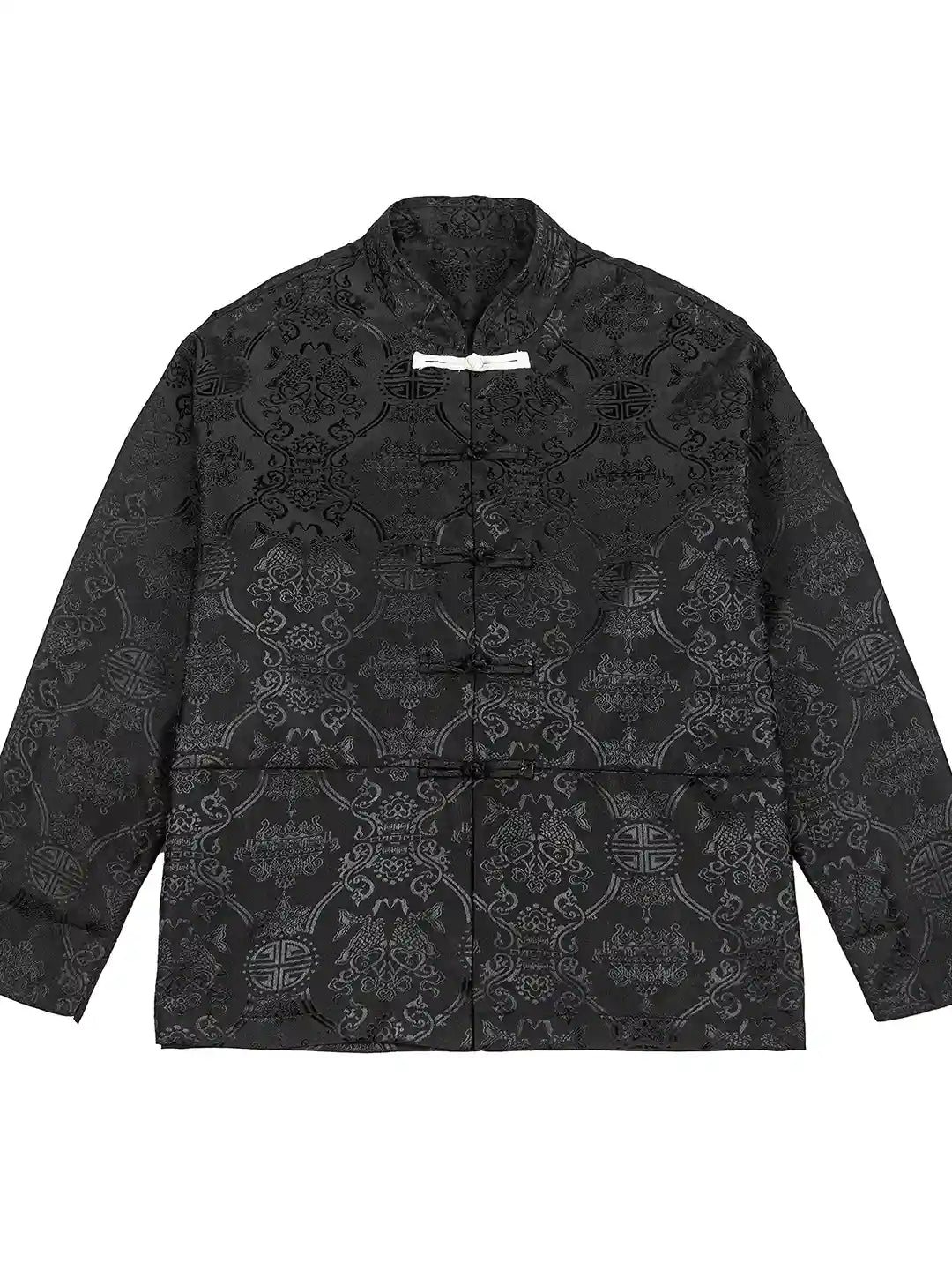 Veste de costume pour homme avec broderie de dragon chinois Manchu Tang Mandarin
