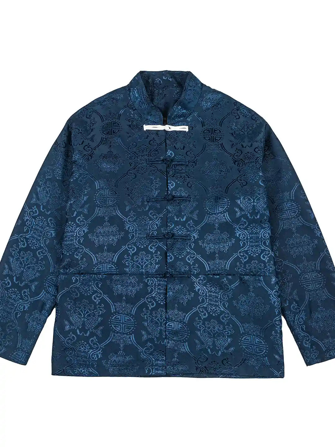 Veste de costume pour homme avec broderie de dragon chinois Manchu Tang Mandarin