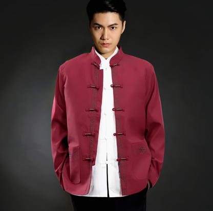 Traditional chinese mandarin tang jacket suit