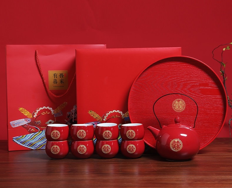 Double Happiness Wedding Tea Set | Harmony - Oriental Me