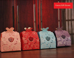 Double Happiness Butterfly Favor boxes（20Boxes) - Oriental Me