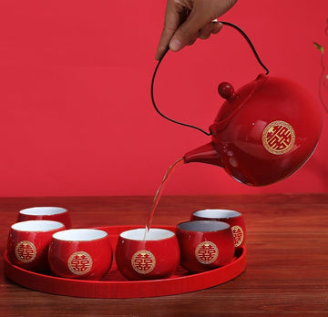Double Happiness Wedding Tea Set | Harmony - Oriental Me