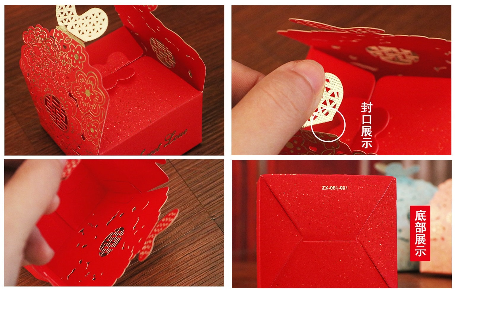 Double Happiness Butterfly Favor boxes（20Boxes) - Oriental Me