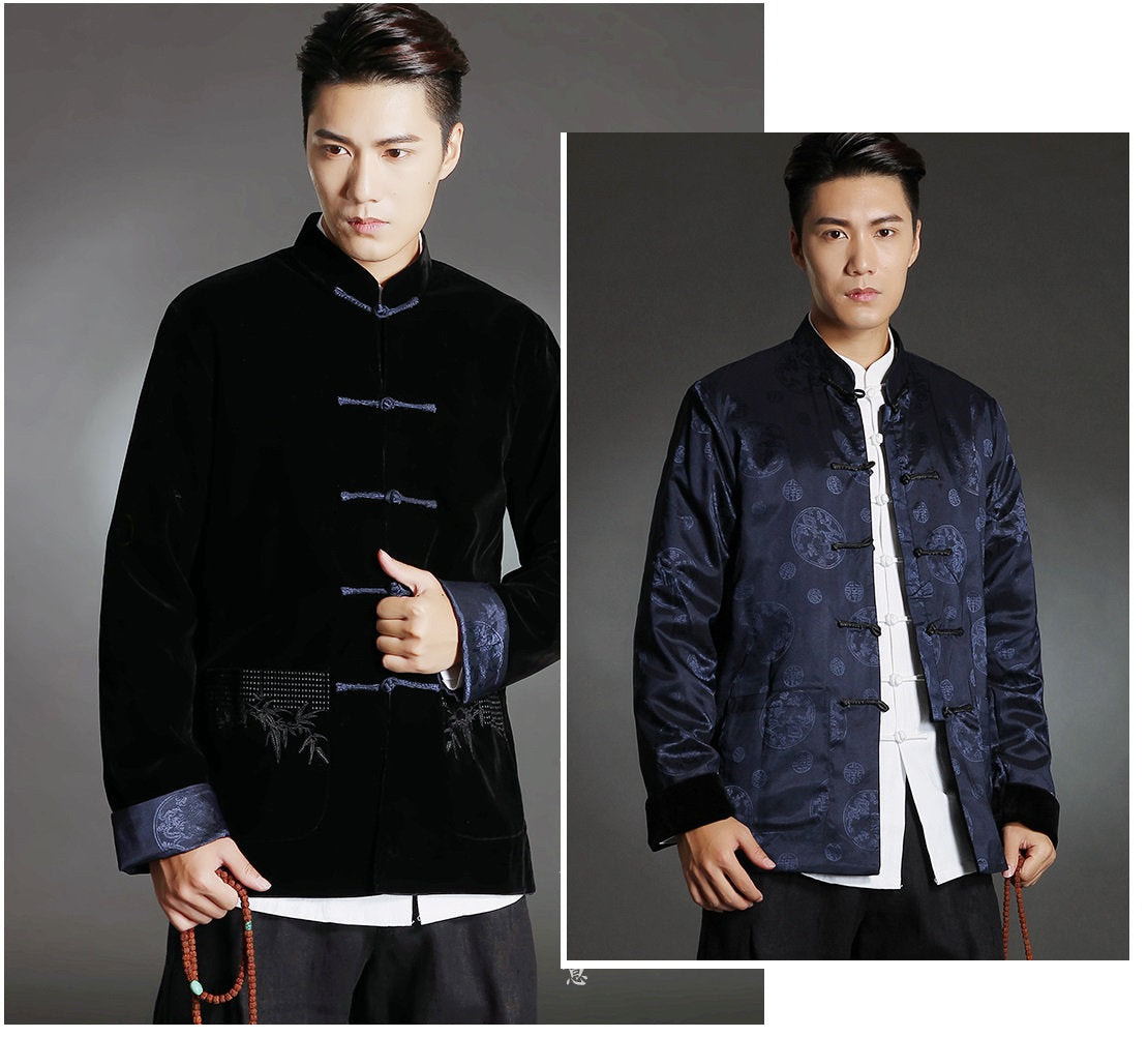 Reversible Velvet & Satin Tang Jacket Suit