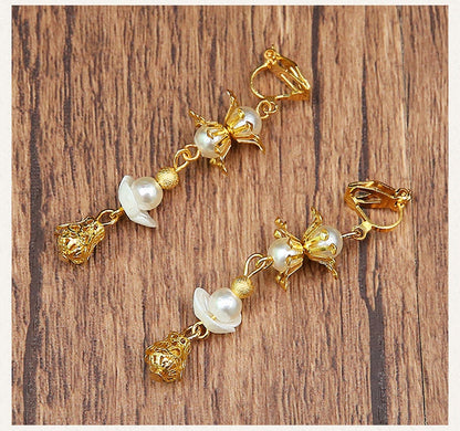Traditional Golden Hairpieces & Earrings Set (6pcs)