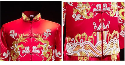 Chinese wedding outfit for the groom