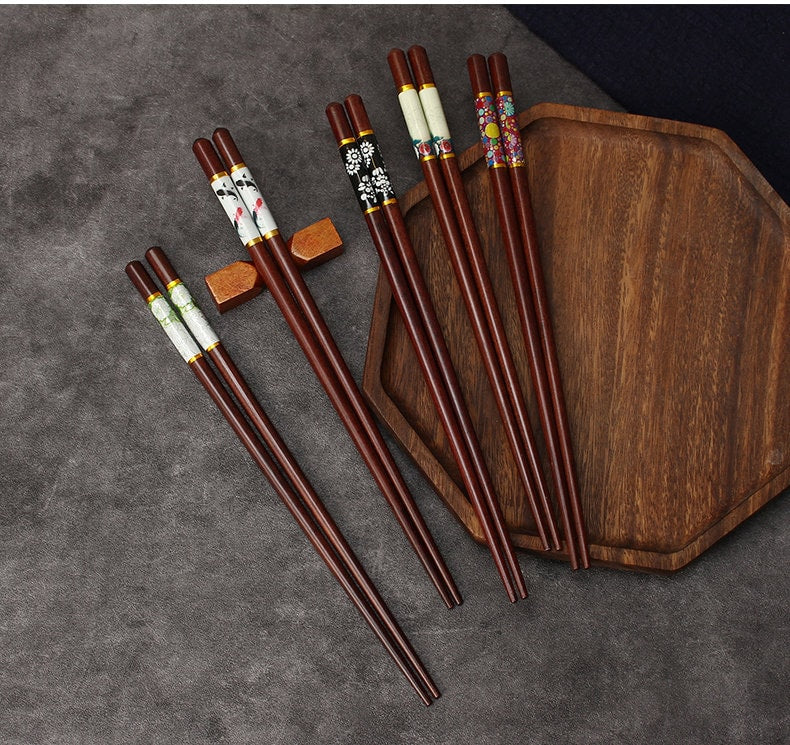 Rosewood Chopsticks with Pouch Bag