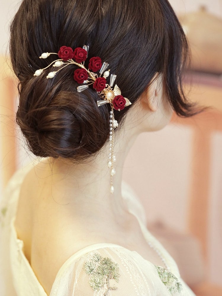 Chinese bridal hair piece