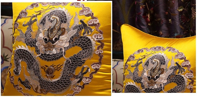 Dragon Satin Cushion Covers