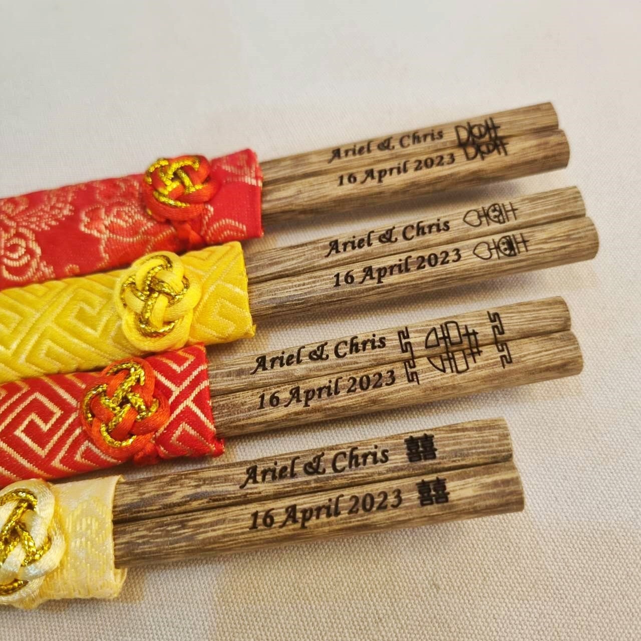 Custom Made Engraved Wooden Chopsticks - Oriental Me