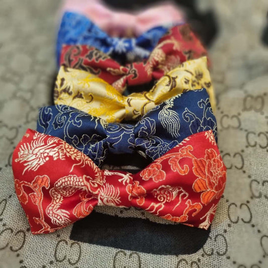 Brocade Dragon Bow Tie