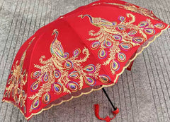 Wedding Umbrella with Phoenix /Peacock - Oriental Me