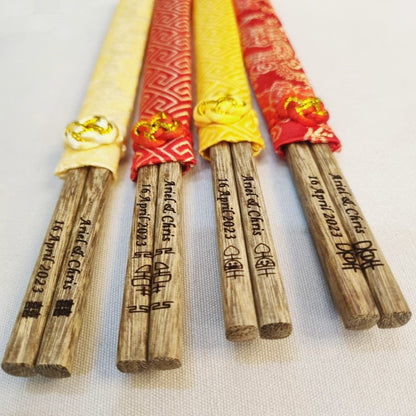 Custom Made Engraved Wooden Chopsticks - Oriental Me