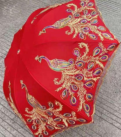 Wedding Umbrella with Phoenix /Peacock
