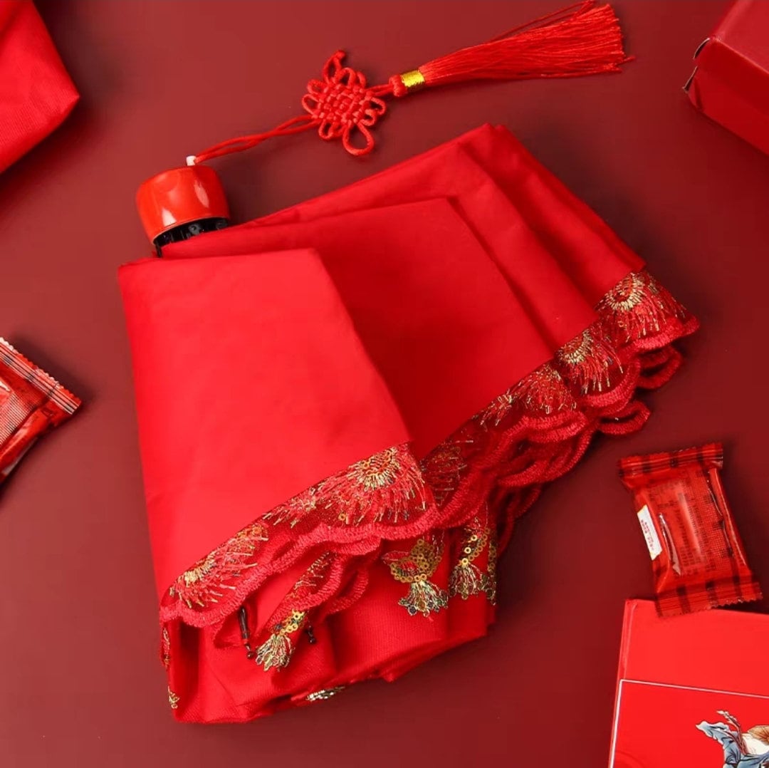 Wedding Umbrella with Phoenix /Peacock - Oriental Me