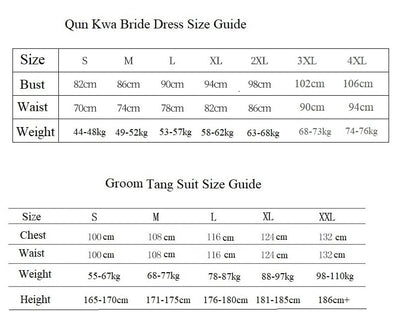 Wedding Qun Kwa & Tang  Suit | Golden Couple