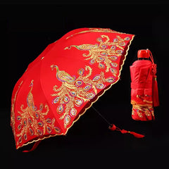 Wedding Umbrella with Phoenix /Peacock - Oriental Me