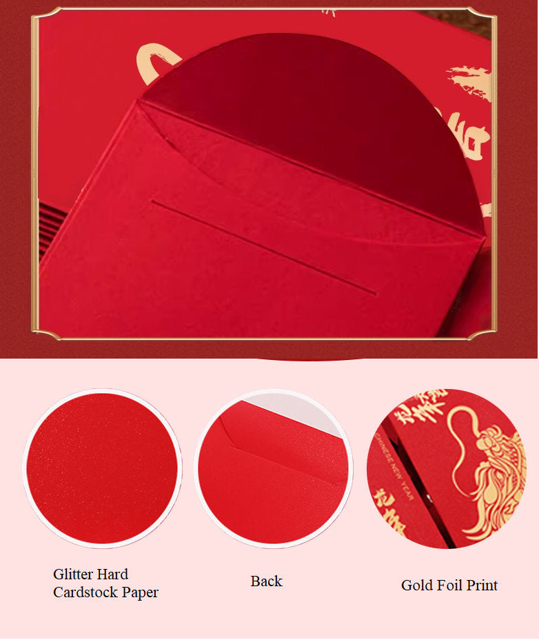 Year of Dragon 2024 Red Envelopes  (10pcs)